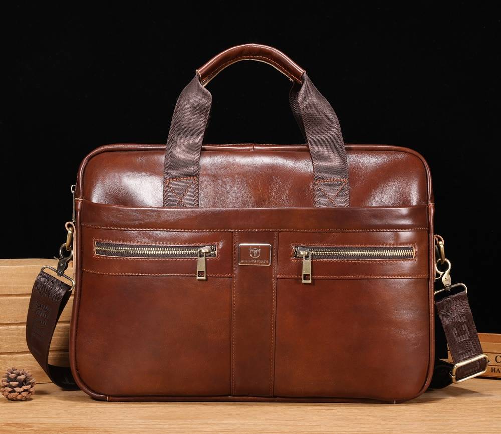 BULLCAPTAIN leather briefcase