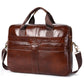 BULLCAPTAIN Leather Briefcase 15.6 Inch Laptop Bags