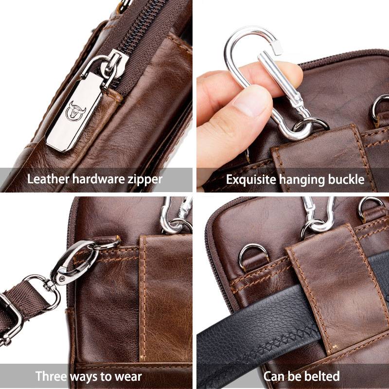 leather crossbody belt phone bag