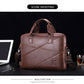 BULLCAPTAIN Men's Briefcase Bag Genuine Leather 14 inch Shoulder Laptop Bag