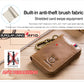 BULLCAPTAIN Genuine Leather Men&Women Key Wallet RFID Blocking Card Holder