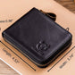  leather zipper wallet for men