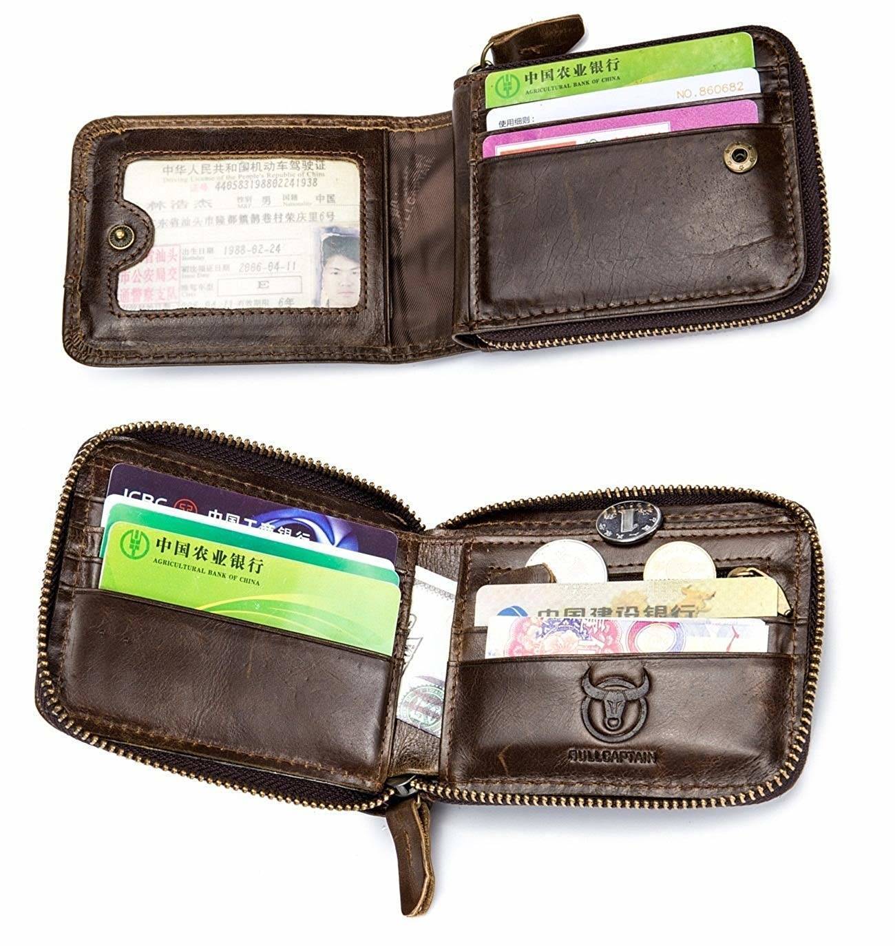 Bullcaptain zipper  wallet